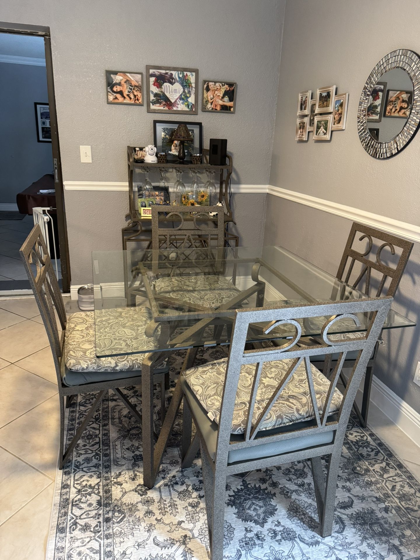 Kitchen Set With Matching Wine Rack