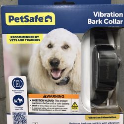 NEW!! PetSafe Waterproof Vibration Dog Bark Collar By PetSafe 