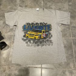 Vintage Y2K Nascar Bobby Labonte Cheerios #43 T-Shirt SZ L Double Sided