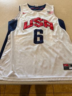 Team USA LeBron James Olympics Nike Basketball Jersey NWOT - Medium