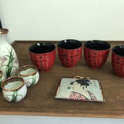  Asian Inspired  Cups Plates