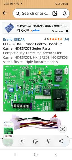 Control board speed furnace carrier