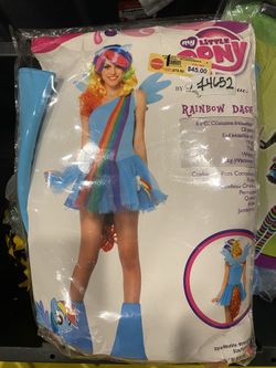 My Little Pony Rainbow Dash Costume Adult Medium 