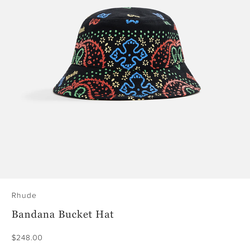 Rhude Bandana Bucket Hat