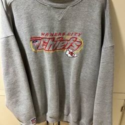 Vintage 1990's Kansas City Chiefs Puma Embroidered Sweatshirt -Size XL