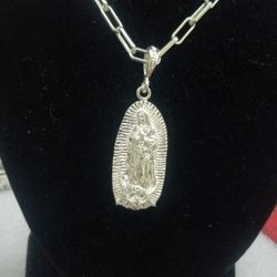 Virgen Maria Pendent Sterling silver 925