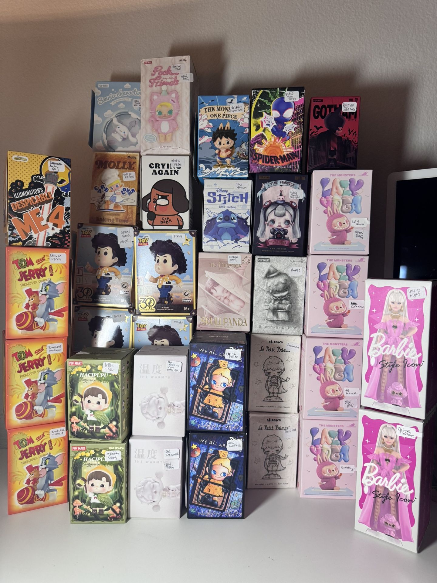 Popmart/miniso Figures Confirmed Open Box