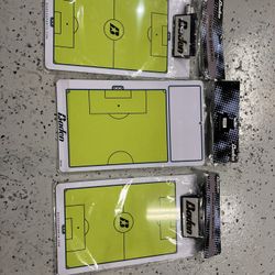 3 Soccer Coach Clipboard