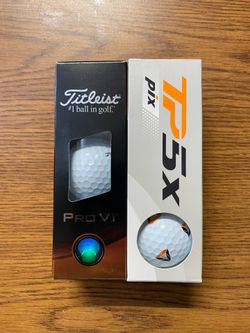 New 3 ProV1 and 3 TP5X balls