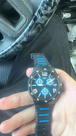 Limited Swiss Swatch Originals Spy Chrono Black Silicone Watch 42mm