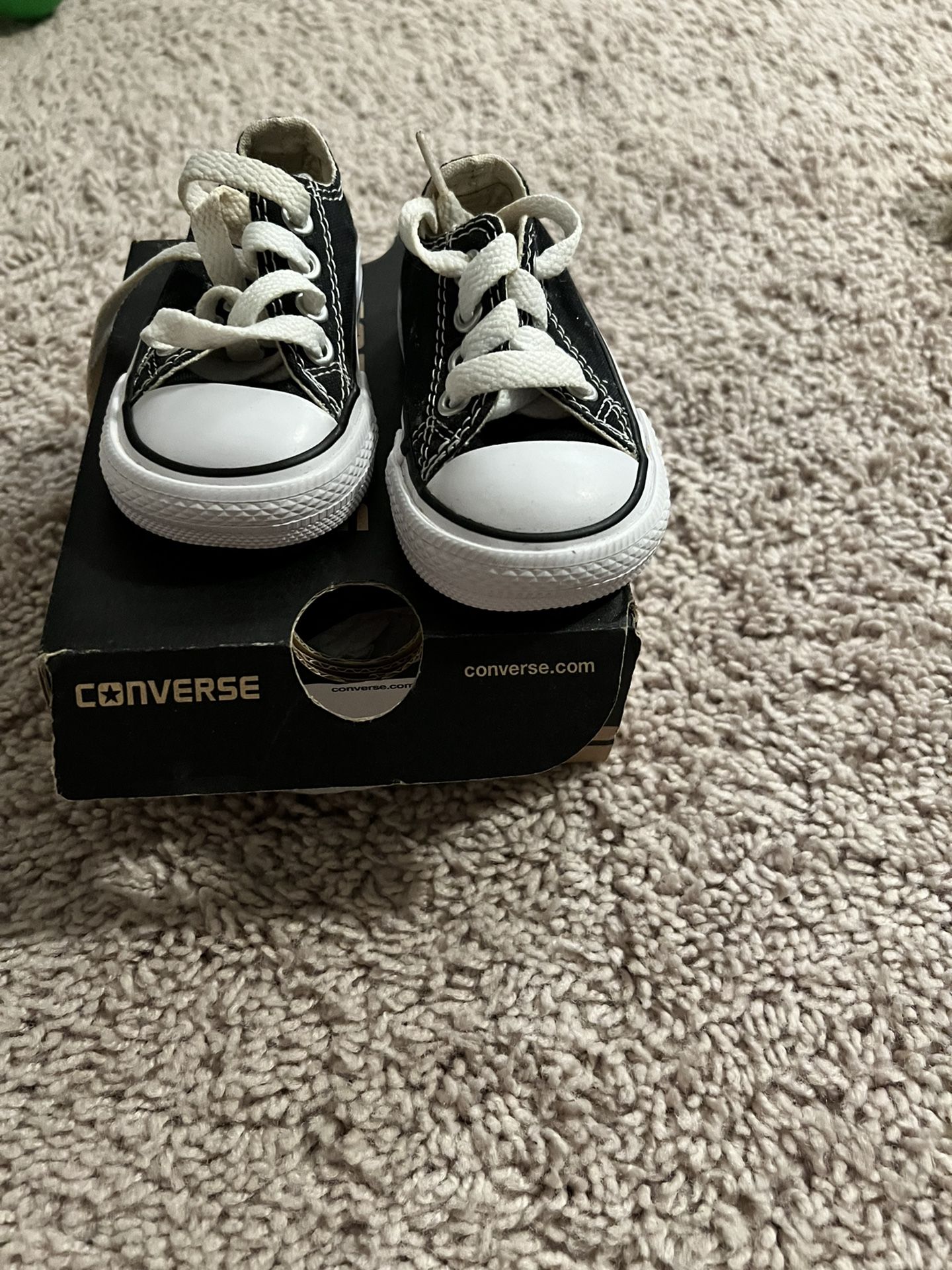 Black Converse Shoes Size 2