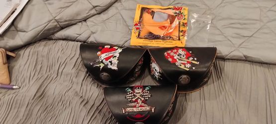 3 Ed Hardy Authentic  Brand New sunglass case