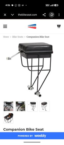 NEW Companion Bike Seat with Locked Storage