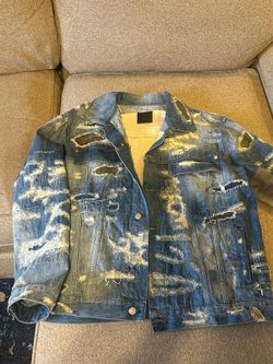 The XL Givenchy distressed Mole Skin Boro Denim Jacket