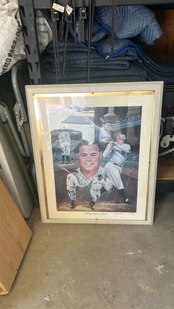 Picture with frame of the Babe Ruth