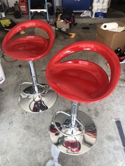 Red bar stools