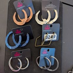 Earrings and Rings Multiple Pairs
