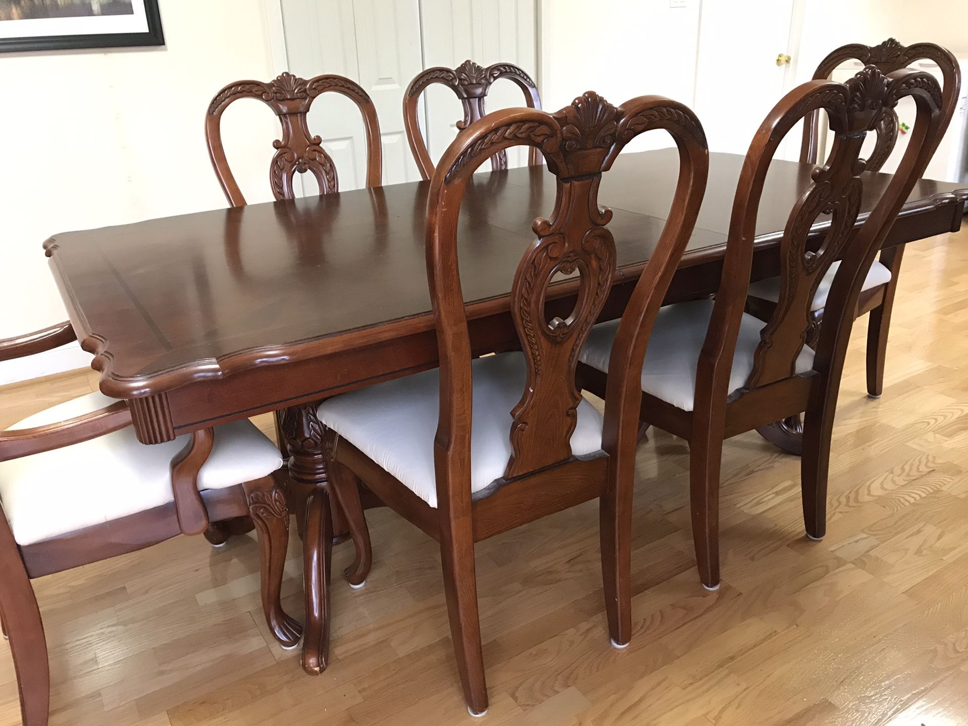 Dining Set (table w/ 6 chairs & china)