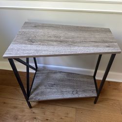 Wood and Metal End Table/Console Table