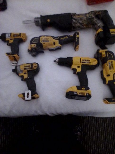 DeWalt Tools And Batteries And One Charger