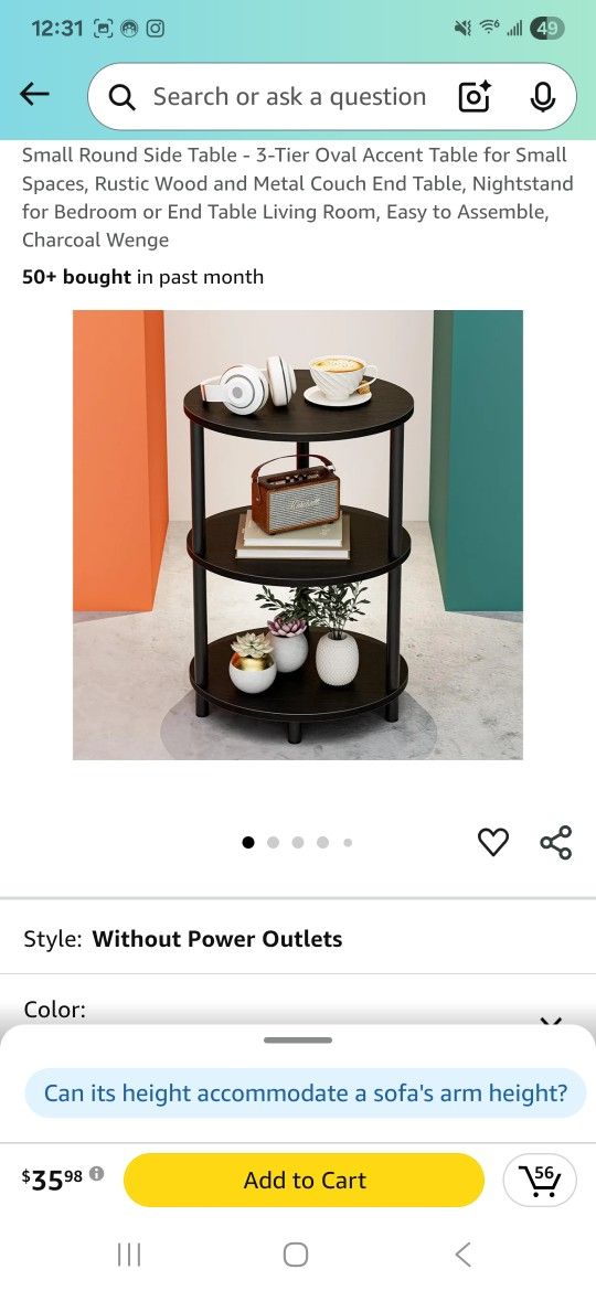 3 Tier Accent Table Coffed Table Brand New