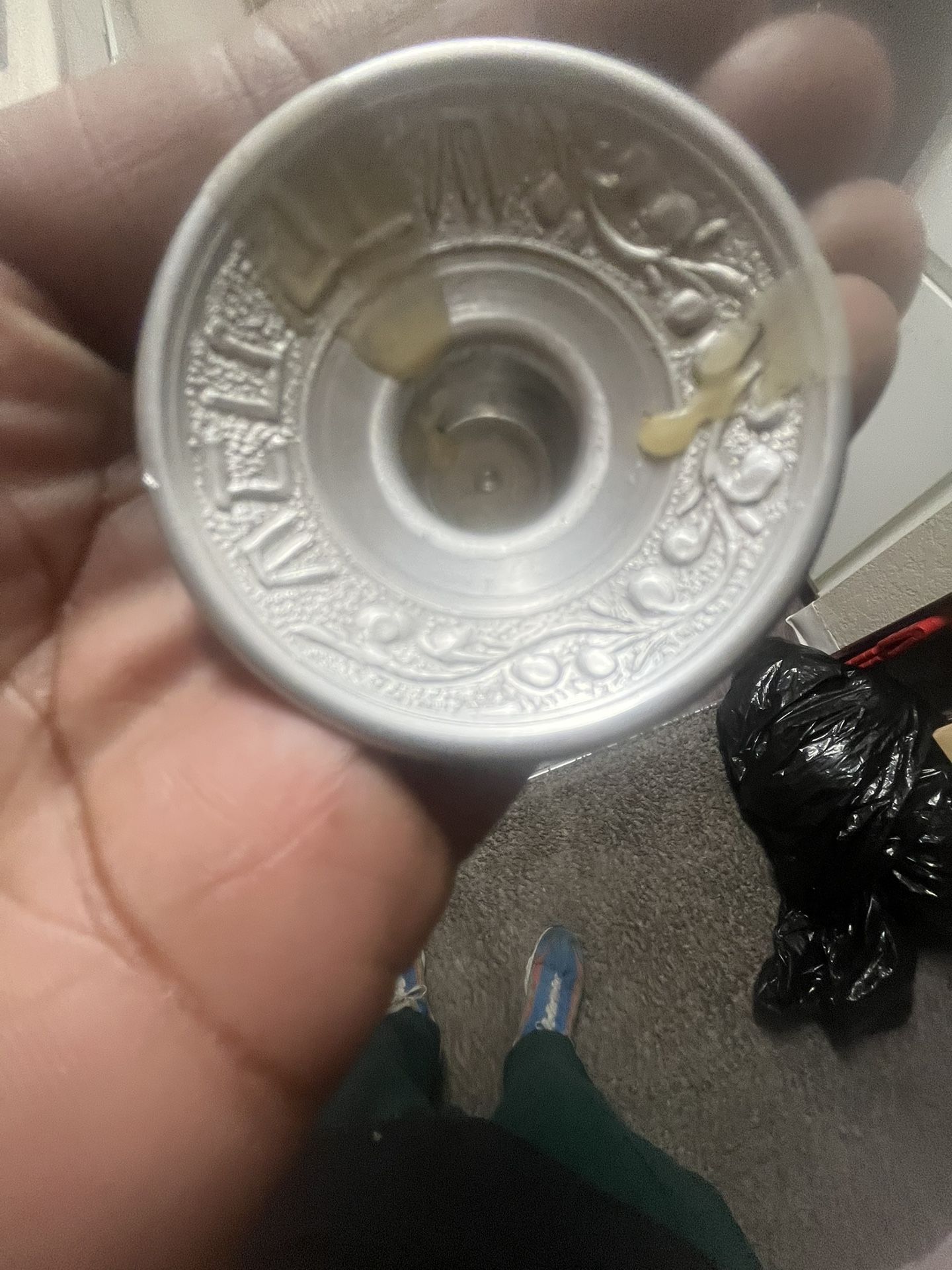 Hebrew inscribed sterling silver candleholders