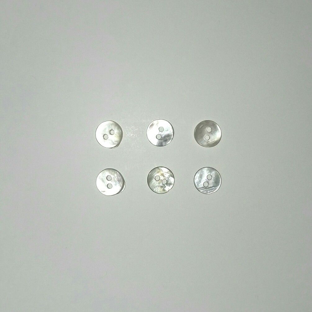 Mother of Pearl BUTTONS Round Shell Sewing 8mm
