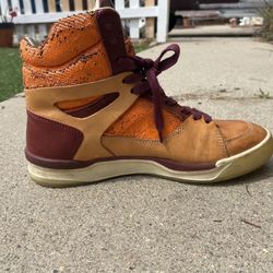 Alexander McQueen Puma collaboration hi-top leather shoes