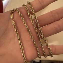 14k Gold Rope Chain