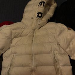 White Moncler Bubble COAT