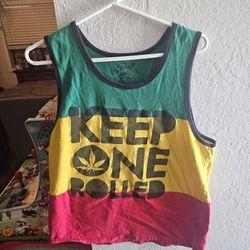 420 Marijuana Muscle Shirts Large Size 