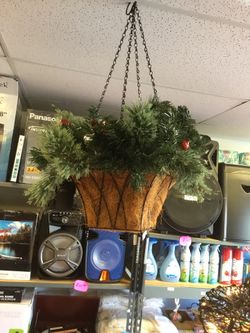 Christmas gardland basket with batteries lights I have 2 25 each