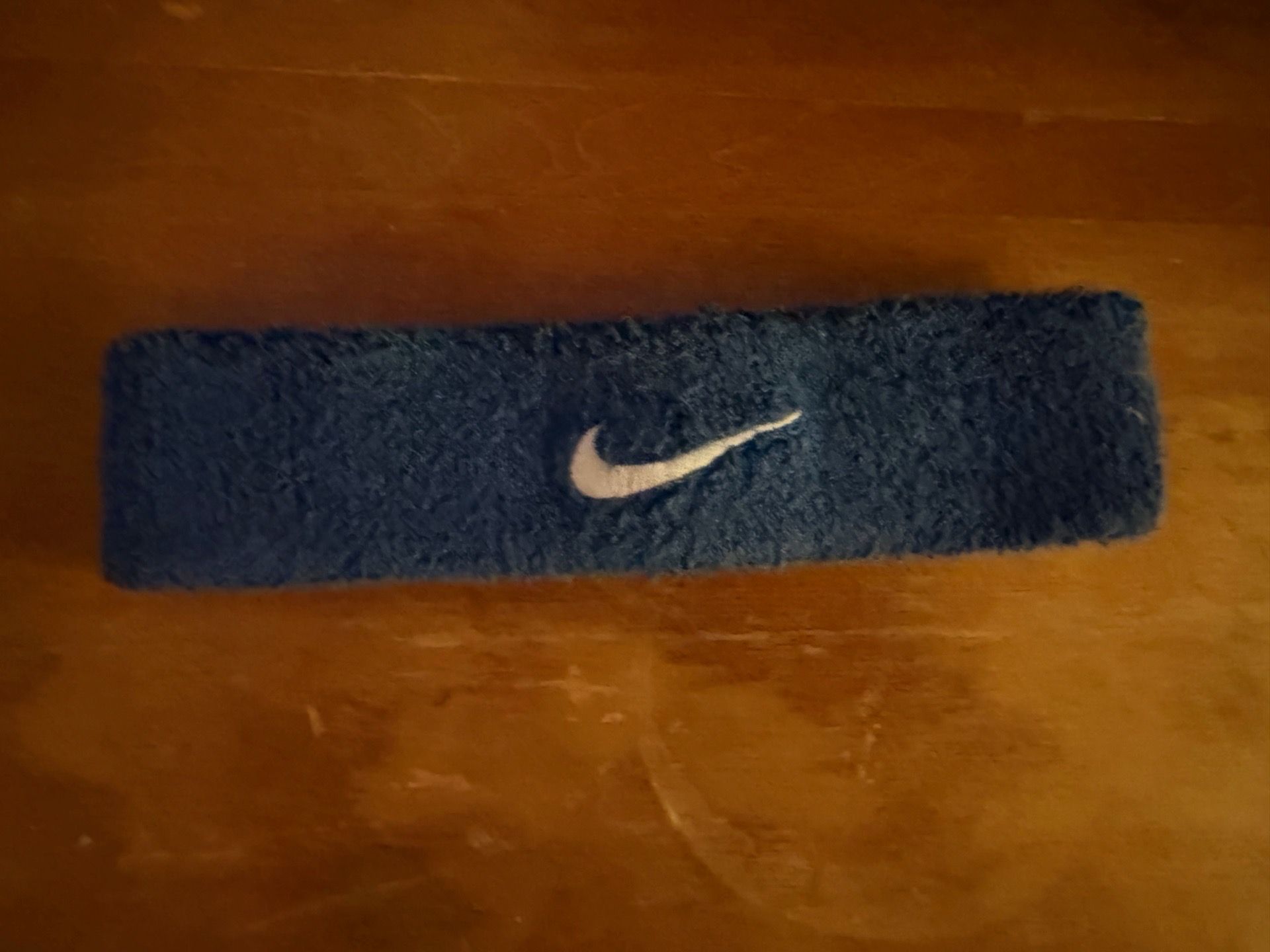 Navy blue nike swoosh headband