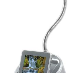 Zeus Digital Photo Frame Silver Lamp