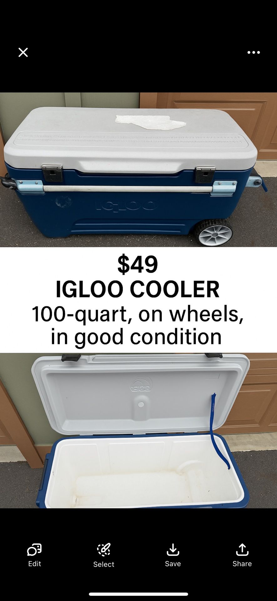 Cooler $ 49 OBO