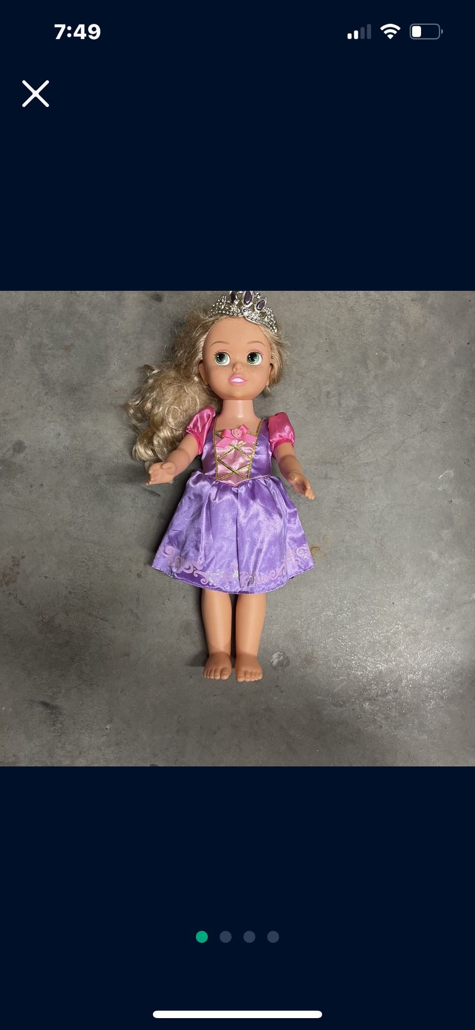 Princess Repuzel Lights Up Talks 20 Inches Tall