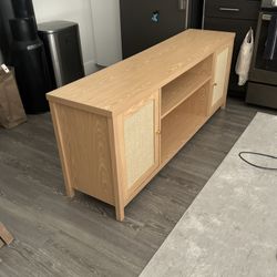 Entertainment Center - White Oak Light Wood