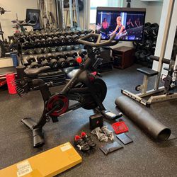 Peloton PLUS + Bike with Swivel Screen and TONS of Accessories