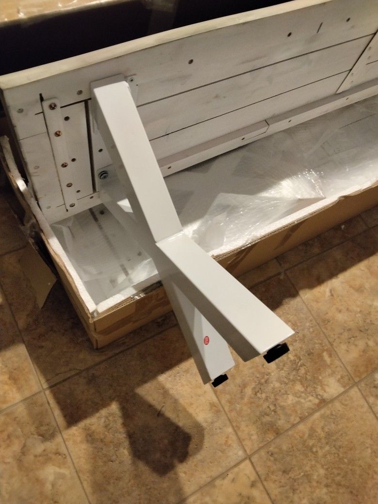 Wood And Metal Bench 