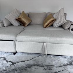 Gently used Sofa bed Couch Beige