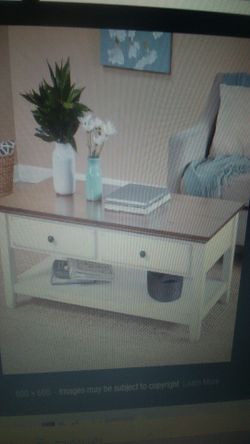 Charleston soft table white chestnut