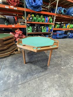 Kestell Wooden Poker Tables W Folding Legs 