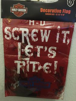 Harley Davidson garden flag