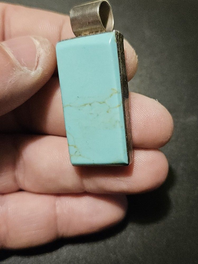Turquoise 925 Sterling Pendant