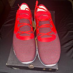 Size 14M- Under Armour SpeedForm Fortis 2 Red