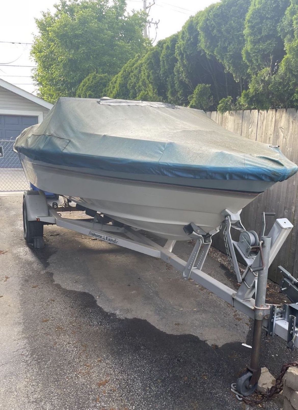 1987 Mel-Hart Baretta 17’ w/140 Mercruiser and Trailer