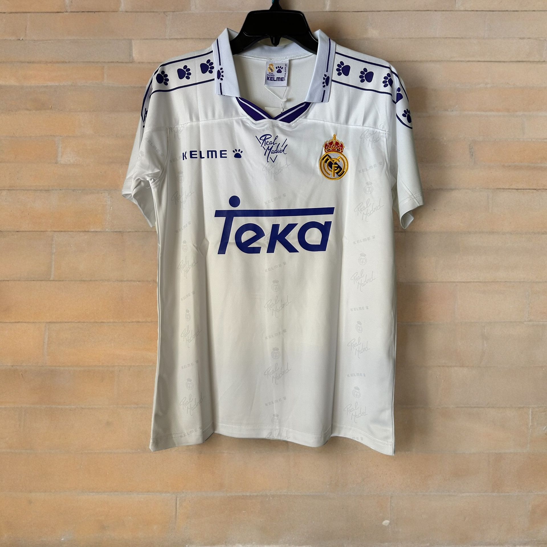 Real Madrid Zamorano Shirt White Men Retro