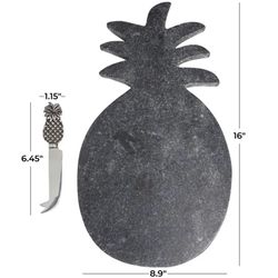 Cole And grey Marble Handmade Cutting Board With Knife