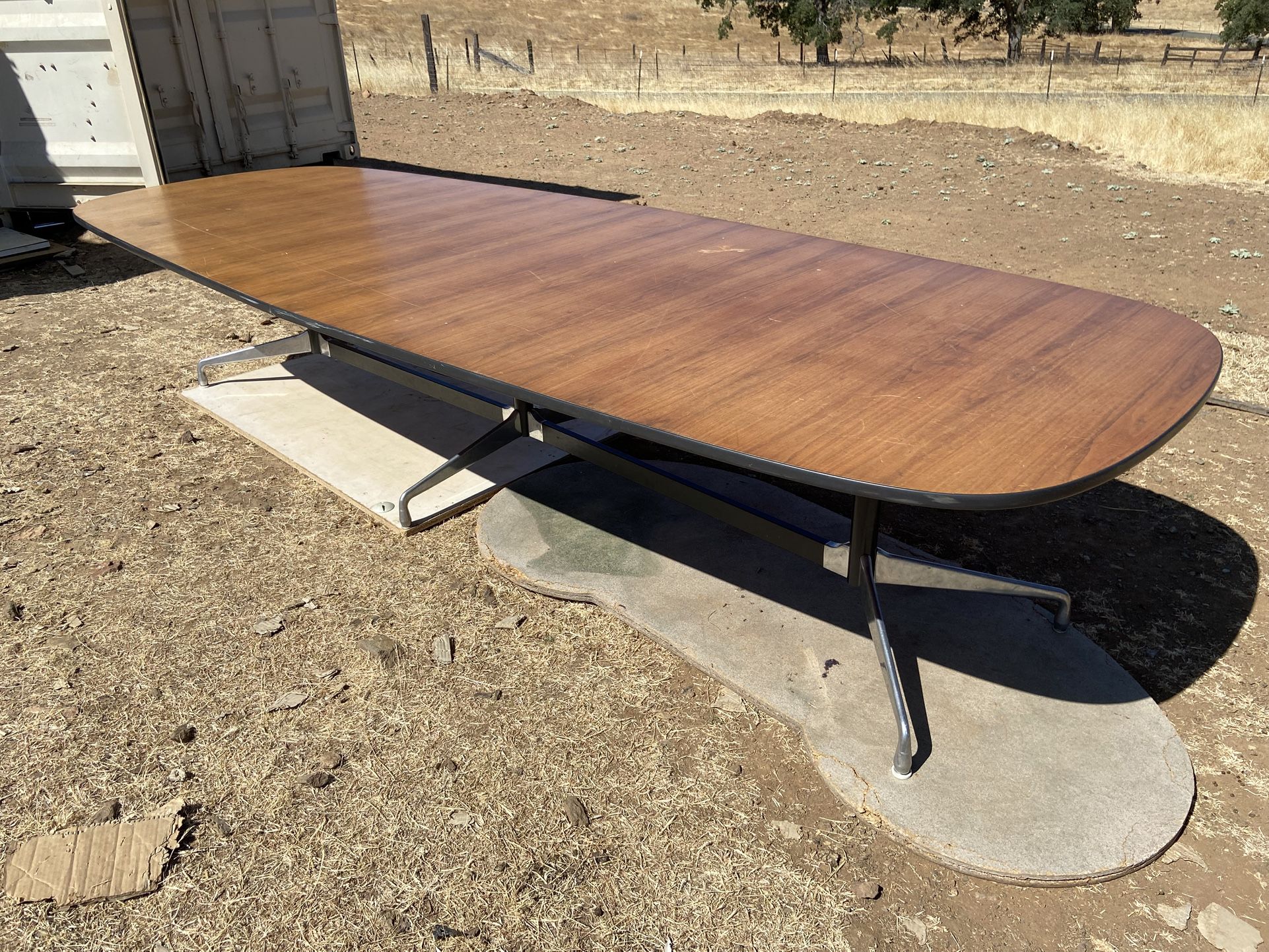 Herman Miller Racetrack Eames Conference Room Table 12ft Need Restoration