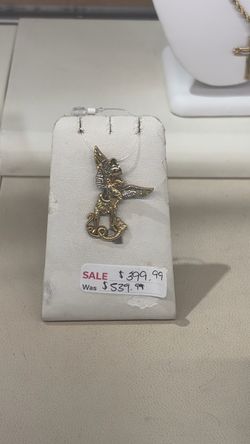 14k Gold Saint Michael Archangel Pendant